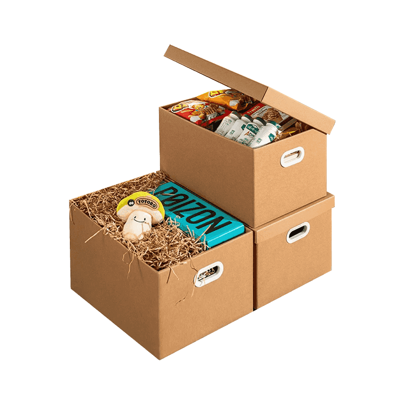 Cajas de envasado de almacenamiento de artículos corrugados