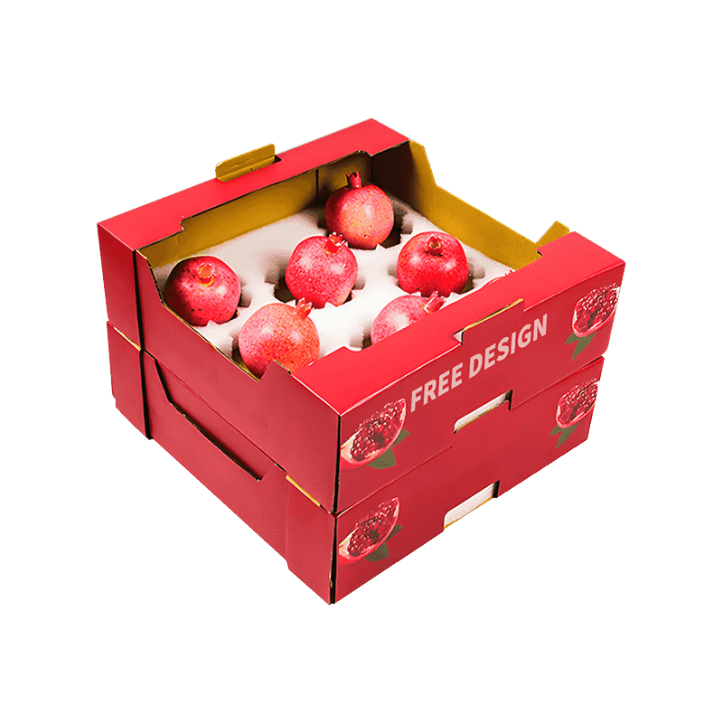 Cajas de empaquetado de espuma de fruta corrugada
