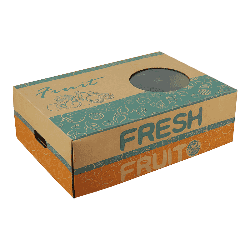Cajas de envases transpirables de fruta corrugada